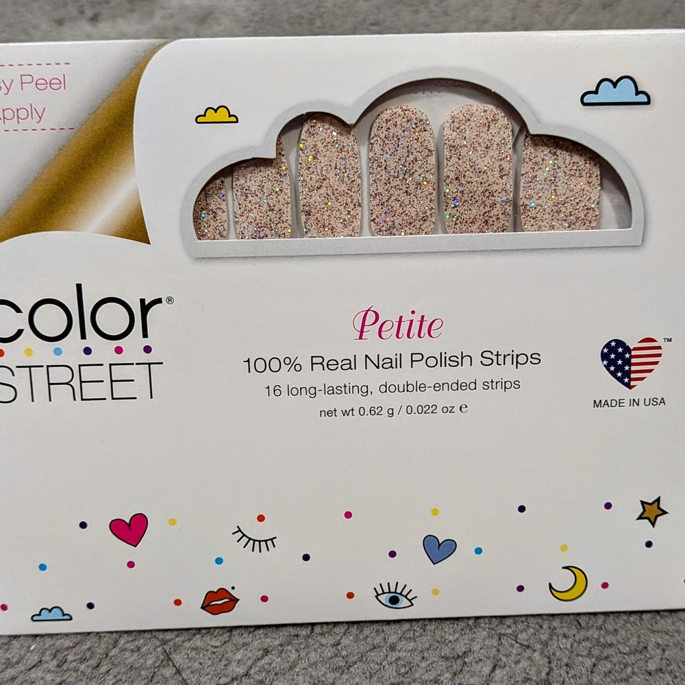 Color Street Petite Nail Polish Strips - Sparkling Multicolor - Tiny + Shiny